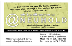 NEUHOLD edv & grafik web design